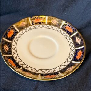 Vintage Royal Crown Derby Border Imari Pattern Saucer Plate